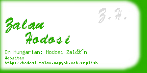 zalan hodosi business card